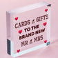 Cards & Gifts New Mr & Mrs Wedding Post Box Gift Table Decoration Plaque Sign