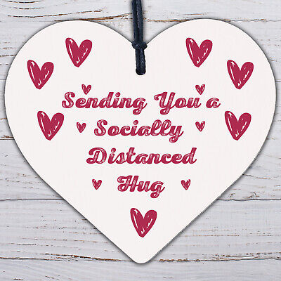 Socially Distanced Lockdown Heart Best Friend Birthday Christmas Quarantine Gift