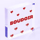 Boudoir Hanging Plaque Home Decor Bedroom Sign New Home Gift Decoration