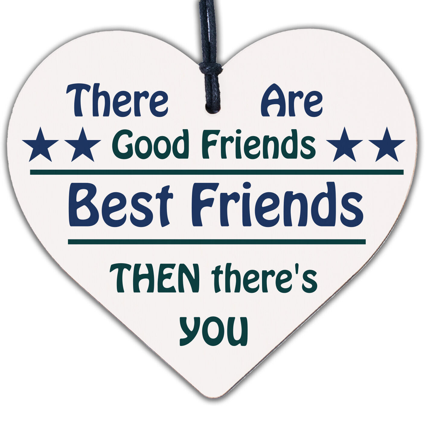 Christmas Gift For Best FRIEND Wood Heart Funny Friendship Gift Birthday Plaque