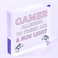 Gaming Novelty Sign Gamer Christmas Gifts For Son Brother Boys Bedroom Decor