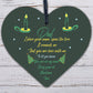 DAD Memorial Christmas Tree Bauble Handmade Wood Hanging Heart Decoration Sign