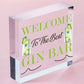 Best Gin Bar Sign Shabby Chic Home Bar Garden Summerhouse Sign Alcohol Gift