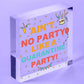 Novelty Quarantine Birthday Gifts Wooden Heart Quarantine Party Birthday Decor