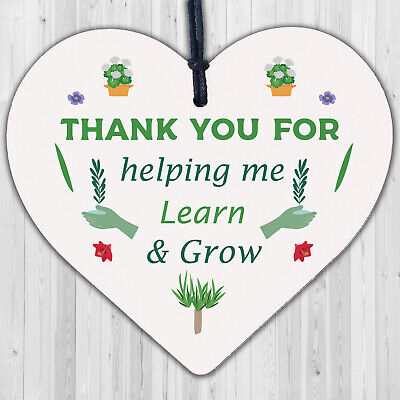 THANK YOU GIFT For Teacher, Teaching Assistant, Nursery Teacher Wood Heart