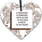 A Grandad Has A Golden Heart Wooden Hanging Plaque Love Shabby Chic Gift Sign