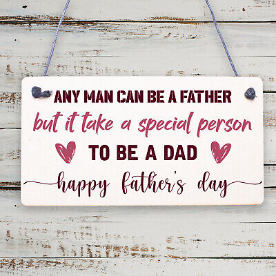 A Special Person To Be A Dad Wooden Plaque Fathers Day Present Wood Sign Gift