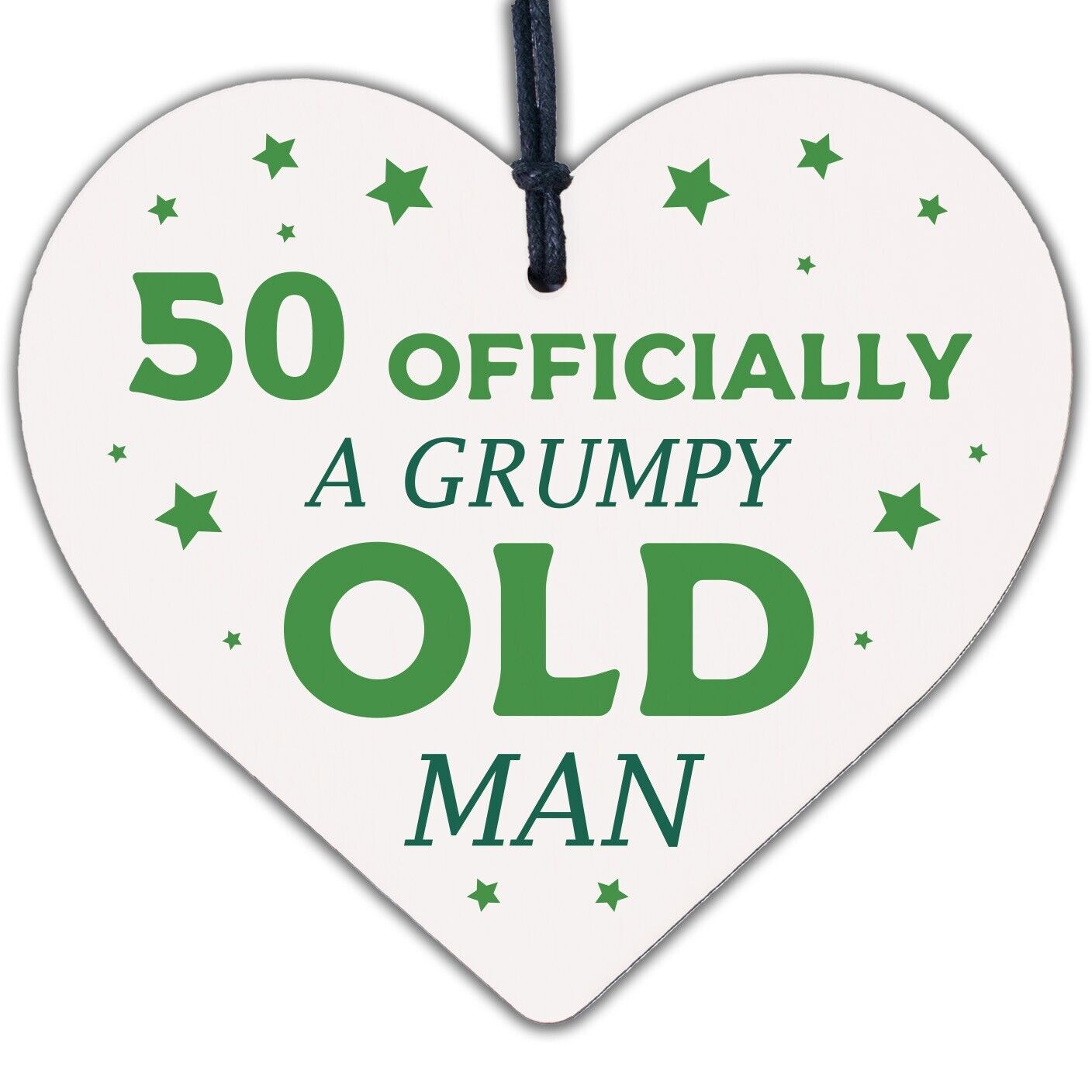 Rude 50th Birthday Funny Wooden Heart Birthday Gift For Dad Uncle Gift For Him