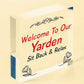 Yarden Sign For Outdoor Welcome Sign For Garden Summerhouse Home Gift