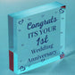 Congratulations First Wedding Anniversary Gift Heart 1st Anniversary Present