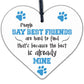 Best Friends Hard To Find Wooden Heart Friendship Plaque Birthday Thank You Gift