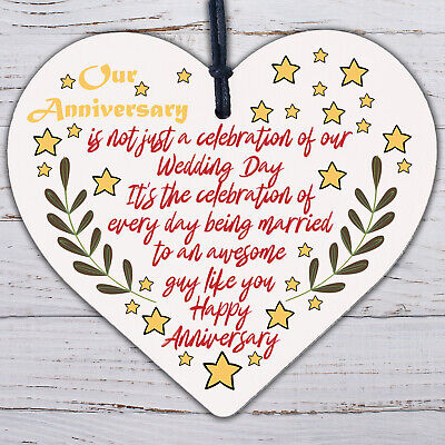 Wedding Anniversary Gifts Heart First Wedding Anniversary Card Husband For Him