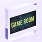 Game Room Sign Gamer Gift Boys Bedroom Decor Man Cave Games Room Sign