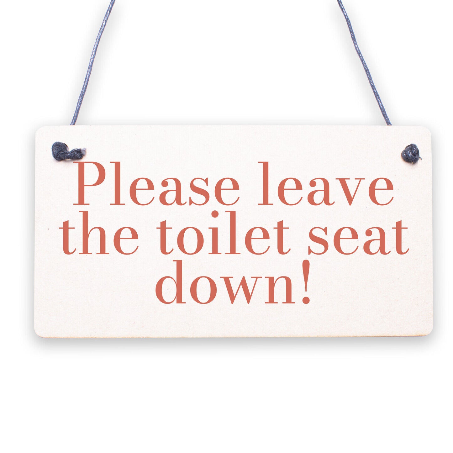 Put The Bloody Seat Down Novelty Wooden Hanging Plaque Bathroom Toilet Sign Gift