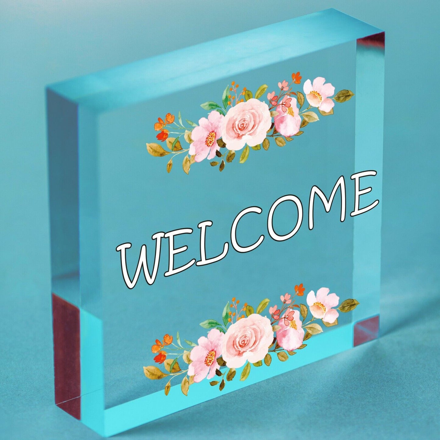 Welcome Sign Front Door Shed Garden SummerHouse Plaque Home Decor Friend Gift