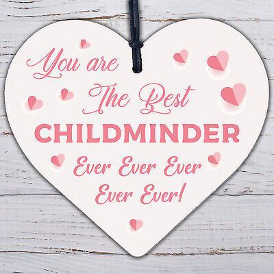 Best Childminder Ever Thank You Gift Mirror Acrylic Heart Leaving Gift Christmas