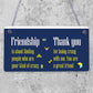 Crazy Friendship Sign Best Friend Hanging Plaque Thank You Family Birthday Gift