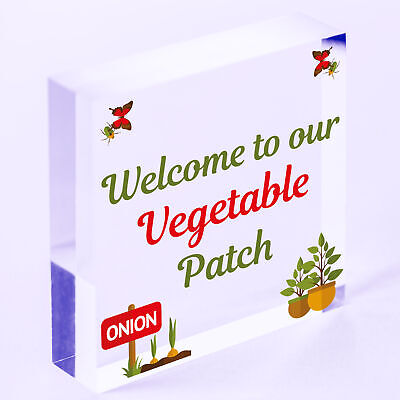 Vegetable Veggie Patch Welcome Garden Signs Allotment Garden Shed Plaques