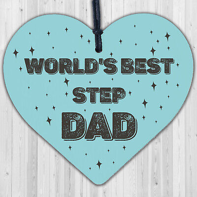 Step Dad Gifts Wooden Keyring Fathers Day Gift For Step Dad Birthday Gift