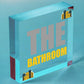 THE BATHROOM Sign Nautical Theme Toilet Loo Bathroom Sign Beach Theme