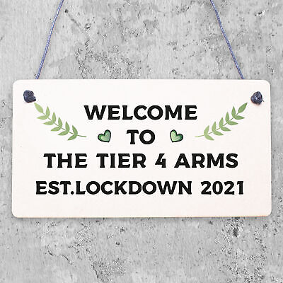 Tier 4 Arms HOME BAR Sign Garden Shed Garage Man Cave Bar Plaque