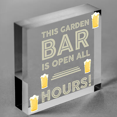 Novelty Home Bar Garden Summerhouse Shed Man Cave Sign Alcohol Home Gift