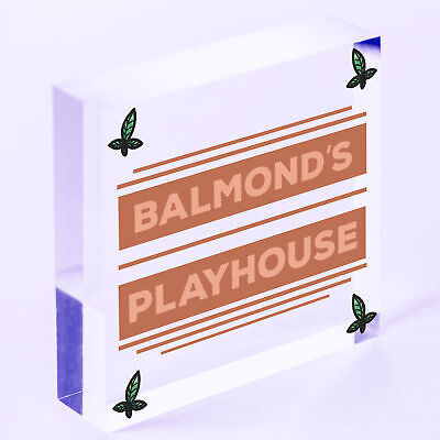 Playhouse Sign Personalised Garden Den Playroom Door Sign ANY words Gift