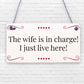 Love Wife Funny Drink Wooden Man Cave Alcohol Hanging Plaque Home Bar Gift Sign