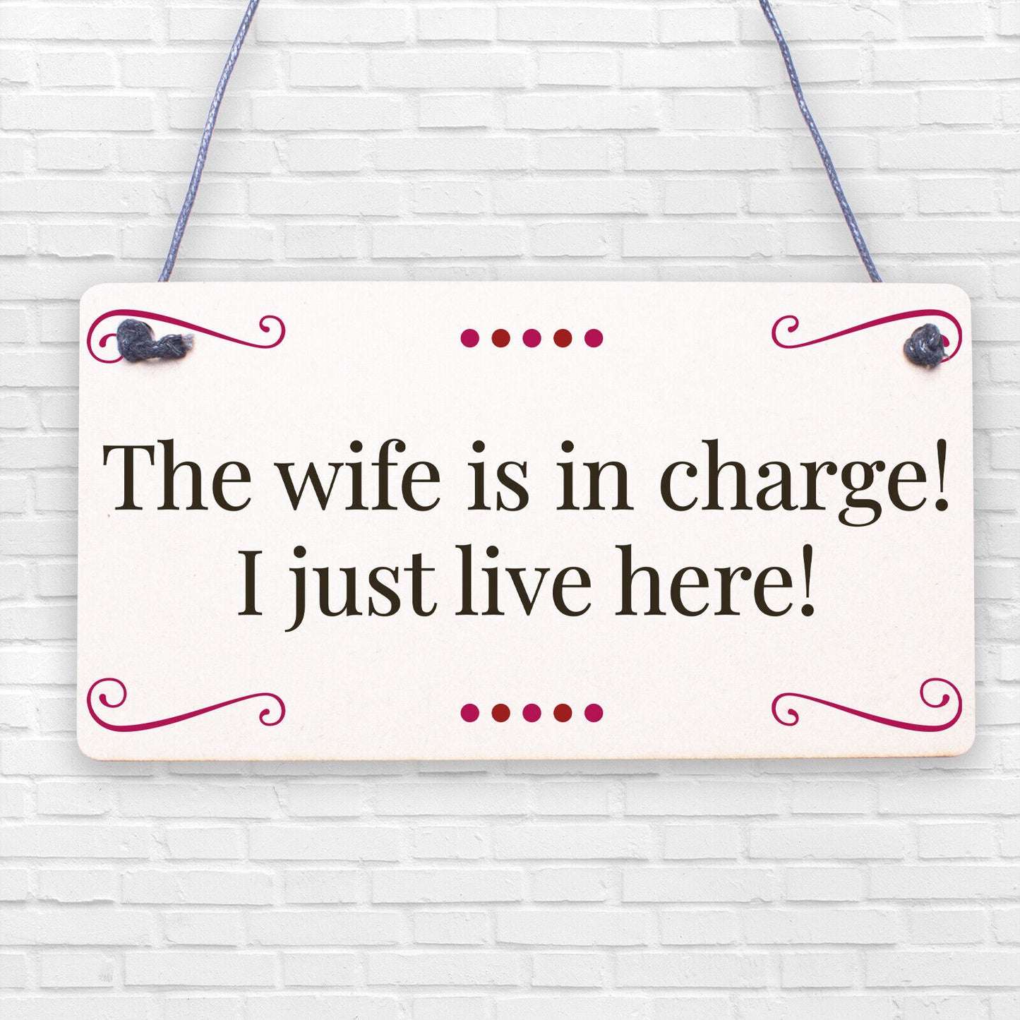 Love Wife Funny Drink Wooden Man Cave Alcohol Hanging Plaque Home Bar Gift Sign