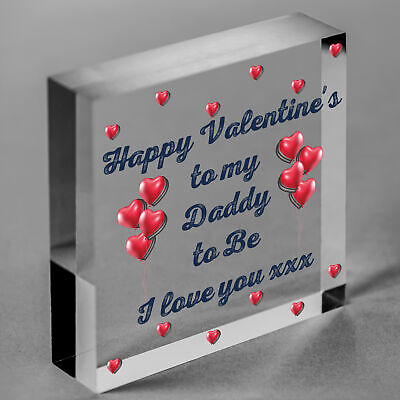 Valentines Day Card for Daddy To Be From Bump Daddy Babys 1st Valentines Card