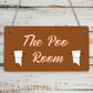 The Poo Room Shabby Chic Bathroom Toilet Loo Plaque Funny Novelty Door Sign