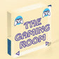 GAMING ROOM Sign Neon Effect Hanging Games Room Man Cave Bedroom Sign