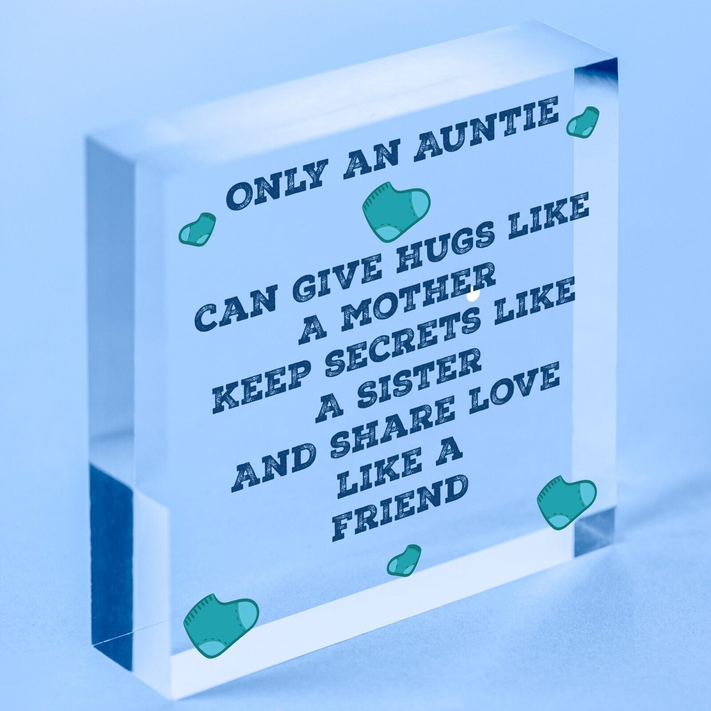 Auntie Aunty Aunt Sister Gifts Wooden Heart Plaque Christmas Present For Her