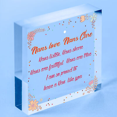 Special Nan Gifts Birthday Gifts Wood Heart Mother's Day Gifts Grandparents Gift