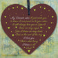 Sister Gift Birthday Gift For Sister Keepsake Poem Wooden Heart Friendship Sign