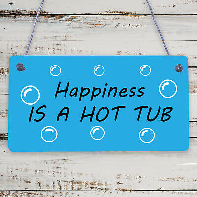 Funny Hot Tub Sign Hanging Plaque Hot Tub Decor Garden Sign Shed Wall Plaque