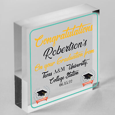 Graduation Gift For Him For Her Hanging Plaque Daughter Son Graduation Uni Gift