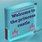 Princess Castle Plaque Door Playroom Bedroom Sign Gift Baby Girl Fairytale Decor