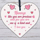 Precious and Few Love Wood Heart Sign NANNY NANA NAN GRANNY GRAN Keepsake Gift