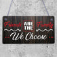 Friends Are The Family We Choose Wooden Hanging Plaque Love Friendship Sign Gift