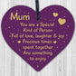 Special Mum Gifts From Son Daughter Birthday Christmas Wood Heart Mum Poem