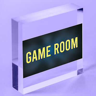 Game Room Sign Gamer Gift Boys Bedroom Decor Man Cave Games Room Sign