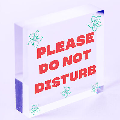 Please Do Not Disturb Therapist Hotel Privacy Hanging Plaque Home Door Gift Sign