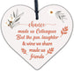 Colleagues Fun, Laughter & Wine Novelty Wooden Heart Leaving Gift Plaque