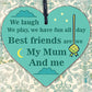 Cute Mum Gift Best Friend Wooden Heart Mother Daughter Gift Birthday Xmas Gift