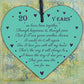 Anniversary 20th Wedding Anniversary Engagement Wood Heart Plaque Gift Keepsake