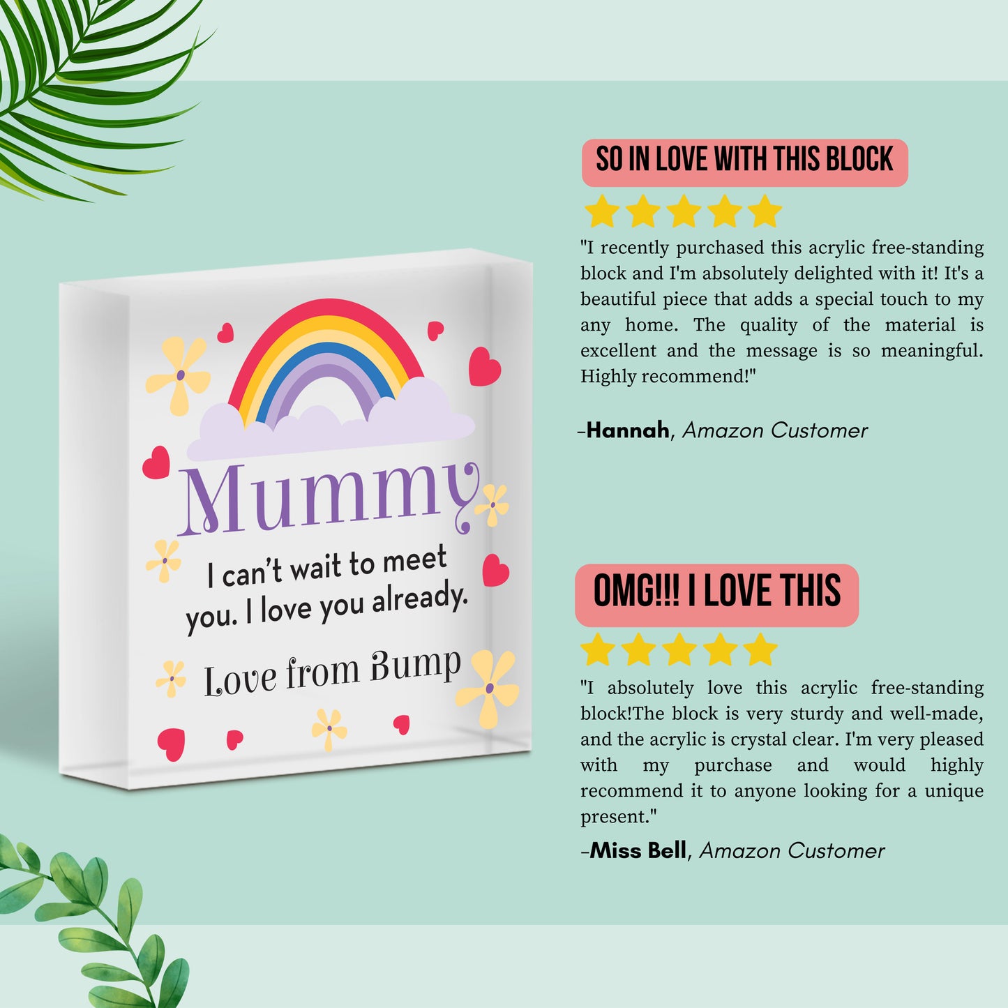 Personalised Mum To Be Gifts From Baby Bump Rainbow Baby Gifts for Mummy To Be