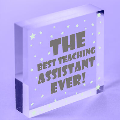 Best Teaching Assistant Wood Keyring Nursery Teacher School Thank You Gifts