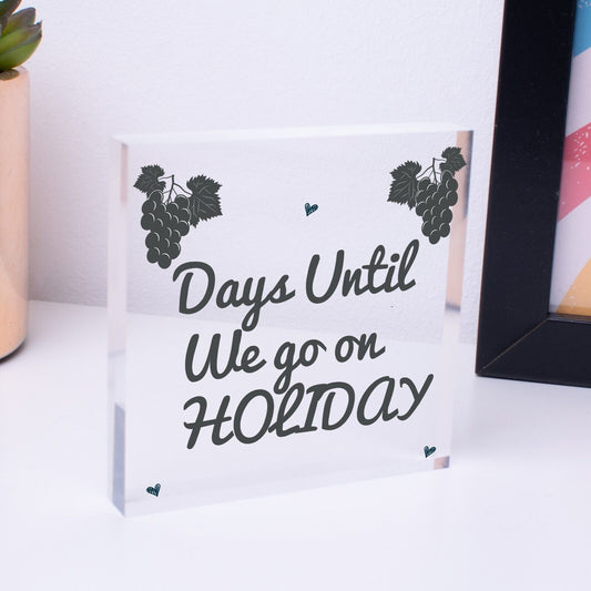 Chalkboard Days Until Holiday Countdown Sign Novelty Holiday Travel Accessories