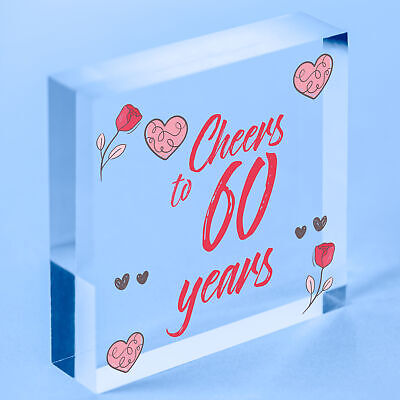 Cheers To 60 Years 60th Birthday Gift For Women 60th Birthday Card Alcohol Gift